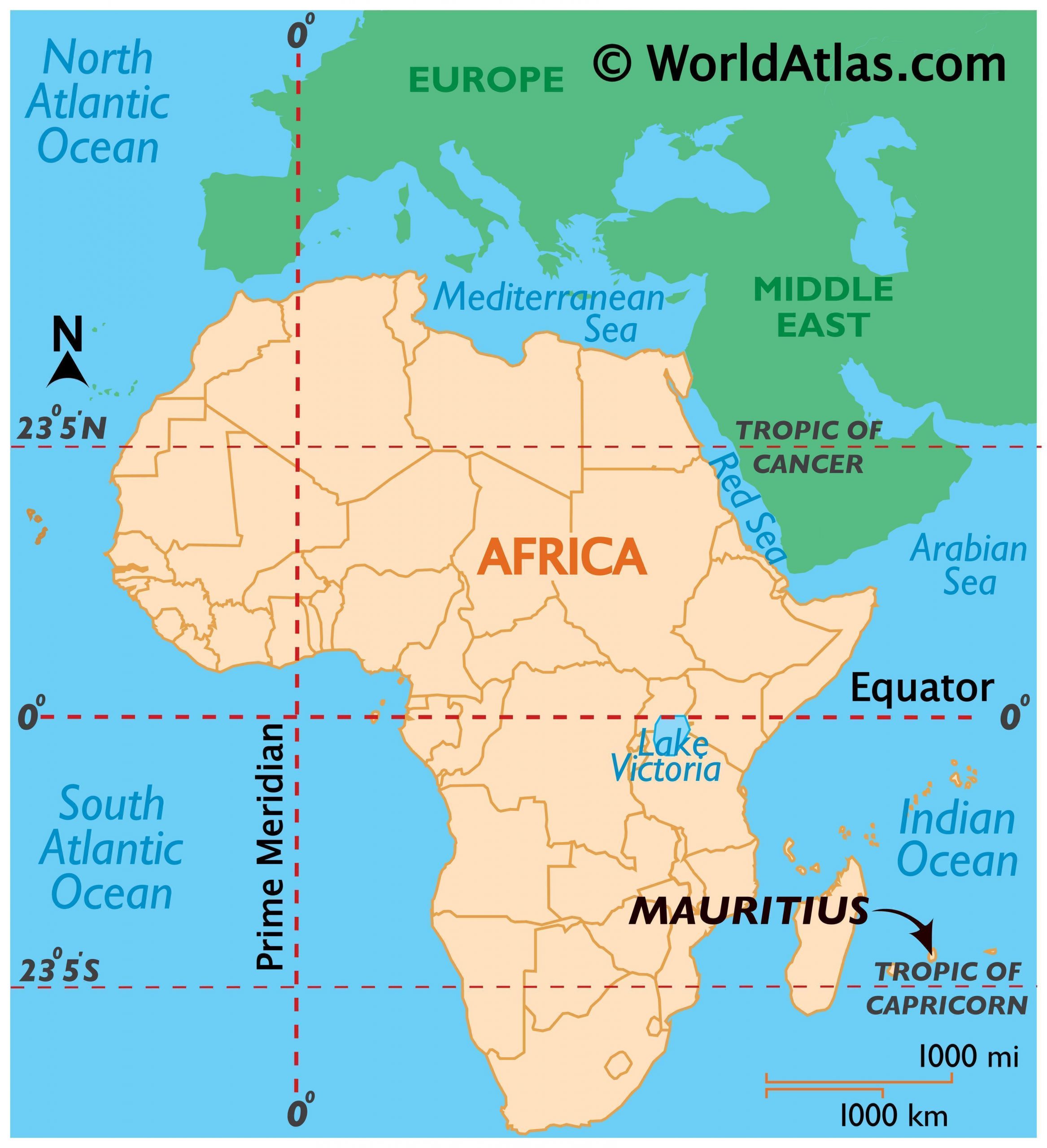 Mauritius map