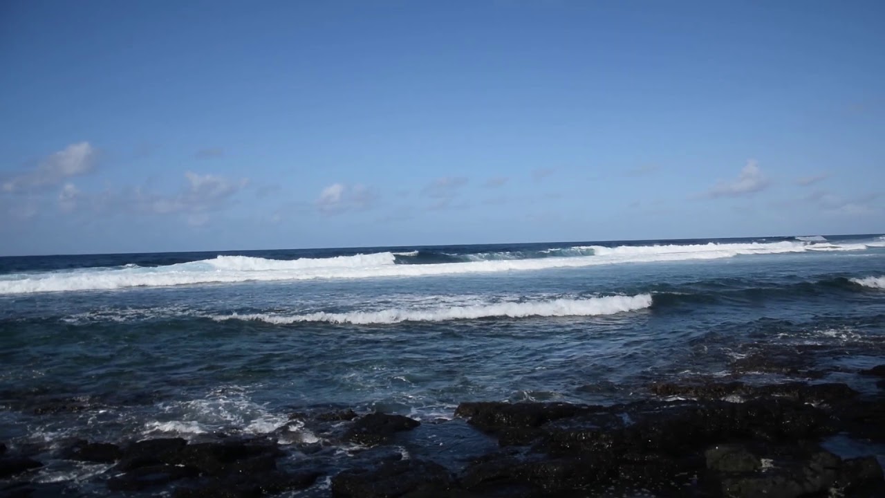 Big waves at Poste Lafayette beach