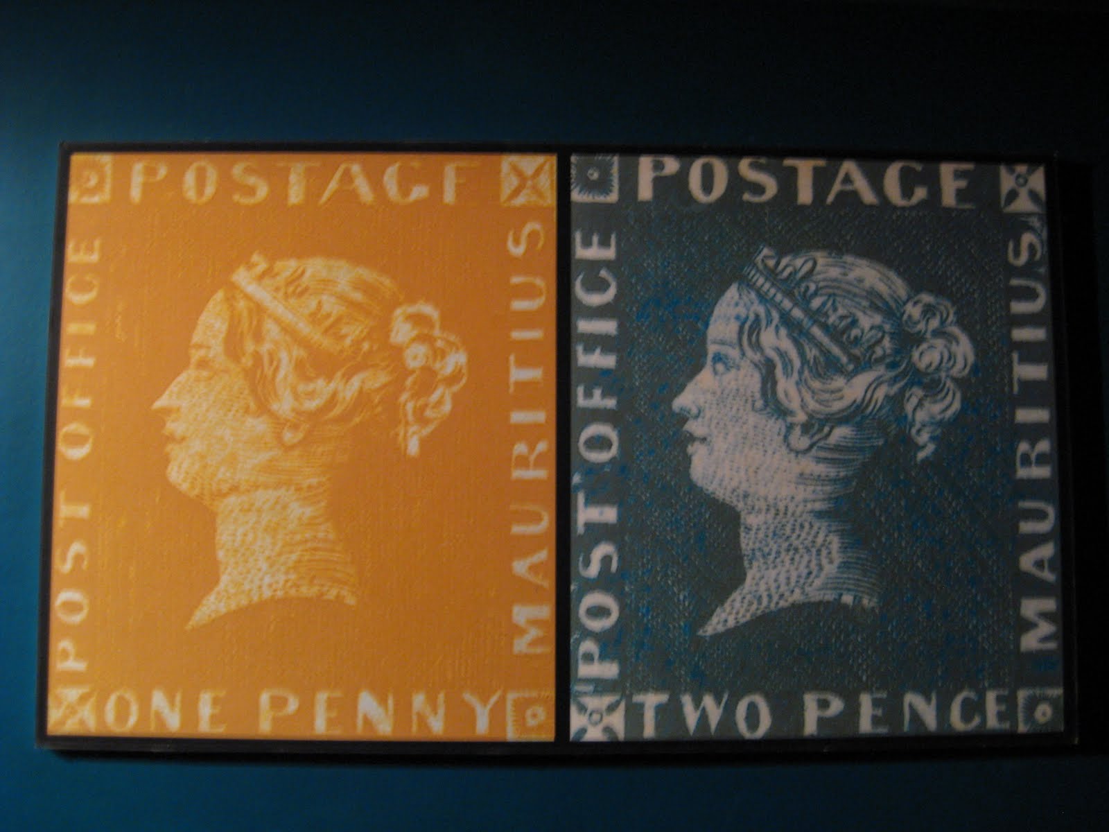 Stamp in Blue-Penny museum