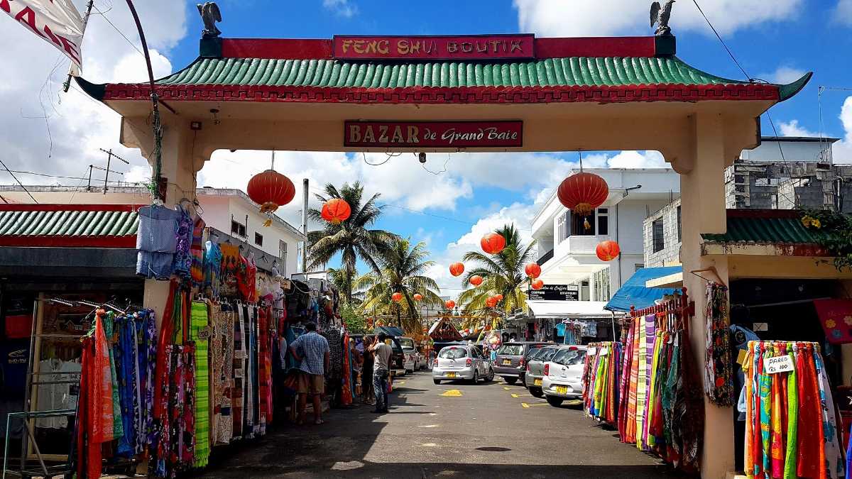 Entrance to Grand Baie Bazaar